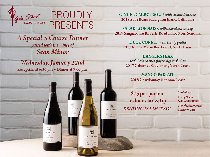 Sean Minor Wine Dinner Details